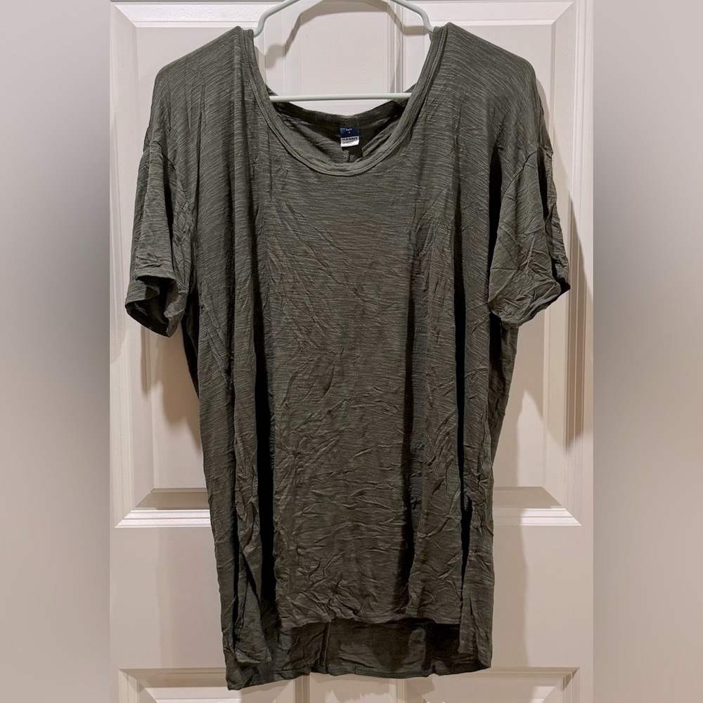 Old Navy Green Luxe Swing Tee